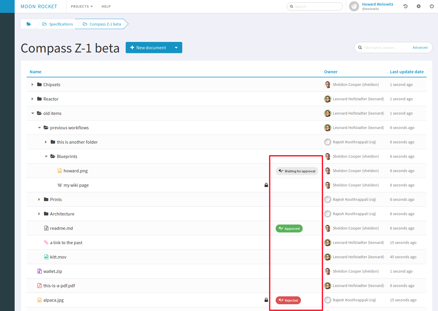 approval table status