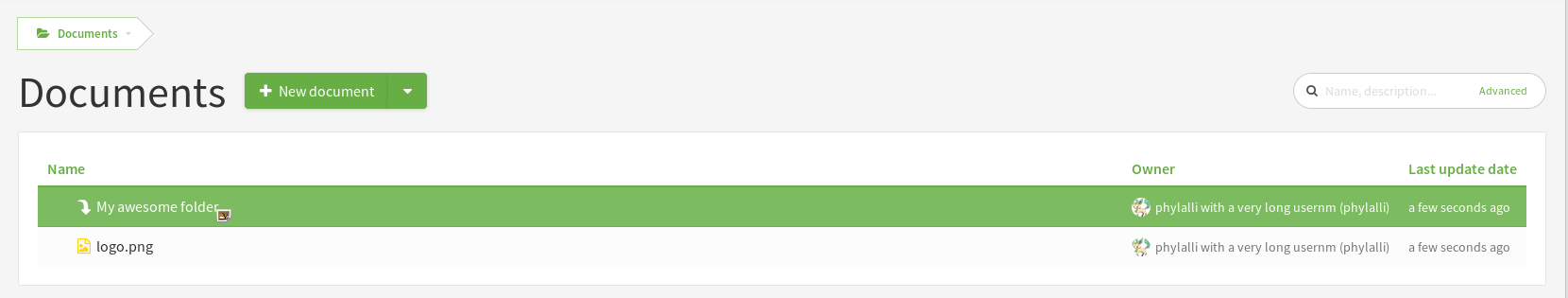 create a new file under a specific folder